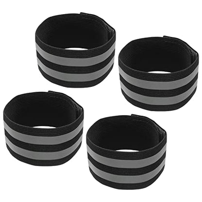 MECCANIXITY Reflective Bands for Arm - color: Black, size: 12x2 Inch