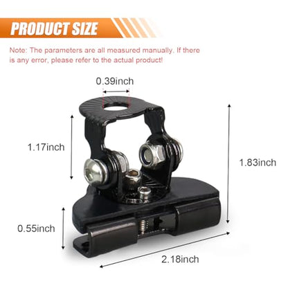 2PCS LED Light Bar Mounting Brackets, Universal Hood Light Mounts, Adjustable Ditch Light Brackets, Work Light Mount Bracket Auxiliary Lighting Accessories for Off Road Truck Car