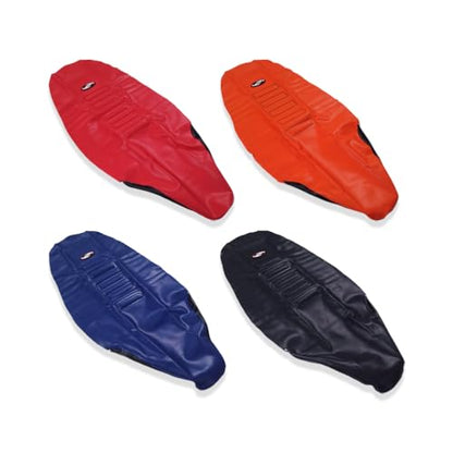 Motorcycle Seat Cover Universial Dirt Bike Gripper Soft Seat Cover Cushion with Particle Surface for CRF YZF RM KXF KLX TTR SX EXC (Black) - color: Black