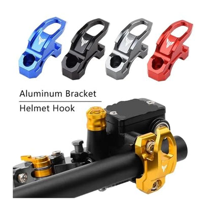 Motorcycle CNC Aluminum Brake Master Cylinder Holder Clamp Bracket Bag Hook Helmet Hanger Compatible with MT 03 07 09 MT-07 MT-09 - size: Titanium