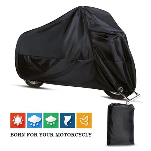 Motorcycle Cover for Honda NT1100 NT 1100, Heavy Duty Outdoor Waterproof Motorbike Rain Storage Shelter with Lock Holes Anti-UV Dustproof Breathable Black,XXL - size: XX-Large