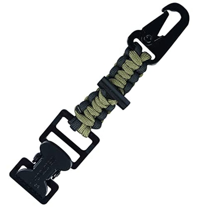 MELOTOUGH Tactical Glove Clip Holder Work Glove Holder Clip for Tactical Backpack, Tool Belt - color: Alligator Clip With Fire Starter Army Green