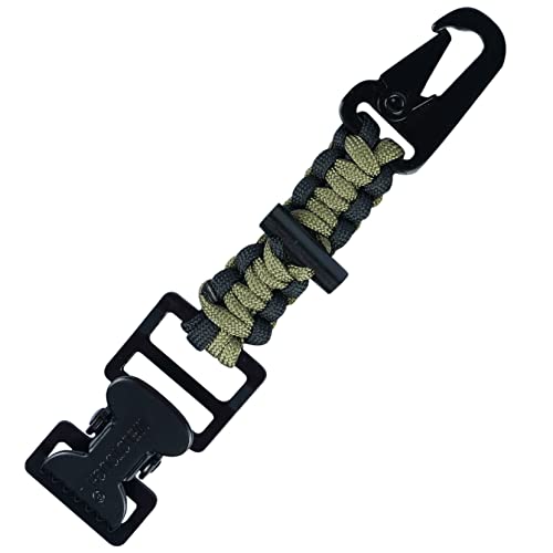 MELOTOUGH Tactical Glove Clip Holder Work Glove Holder Clip for Tactical Backpack, Tool Belt - color: Alligator Clip With Fire Starter Army Green