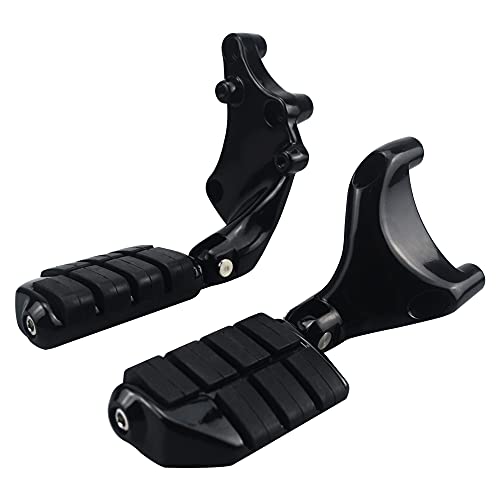 Rear Passenger Footpegs Foot Rests Pedal Mount Fits for Harley Sportster 883 1200 2014 2015 2016 2017 2018 2019 2020 2021 2022,Black - color: Black For Lion Paw Style