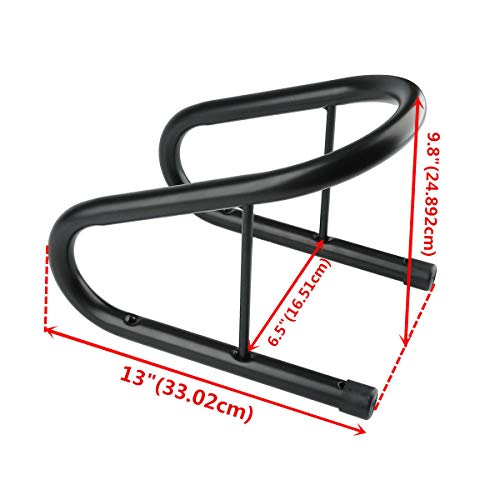 TCMT 6.5" Black Motorcycle Tire Wheel Chock Removable Cycle Trailer Scooter