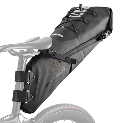ROCKBROS Bikepacking Bag Waterproof Bike Saddle Bag Large Capacity Bikepacking Seat Bag Road Mountain Bike Seat Bag Max 14L - color: Max 14L