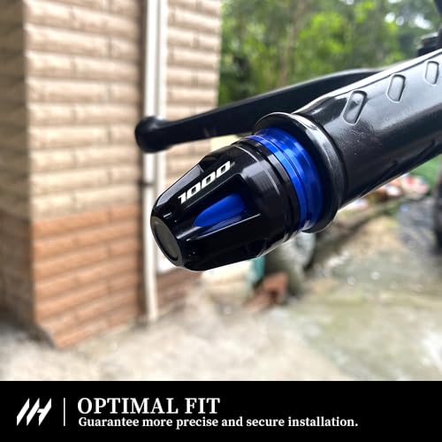 Motorcycle Handlebar End Caps For GSX-R 1000 2001-2025 GSX-R 1000R 2017-2025 7/8” Bars 17mm Diameter CNC Handlebars (See details below) gsx-r 1000 1000r Accessories (Blue) - color: Blue