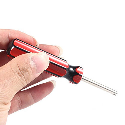 Tire Valve Stem Removal Tool,Valve Core Tool,Schrader Valve-Stem Core Remover,Tire Valves Tools for Schrader Valves Cores,Universal Motorcycle Car Truck Bike Valve-Stem Screwdriver