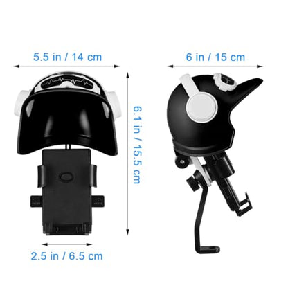 LALAFINA Waterproof Motorcycle Phone Mount with Sunshade Universal Bike Phone Holder Clamp for Rear Mirror Secure Grip Stand Compatible with Most Smartphones for Safe Riding