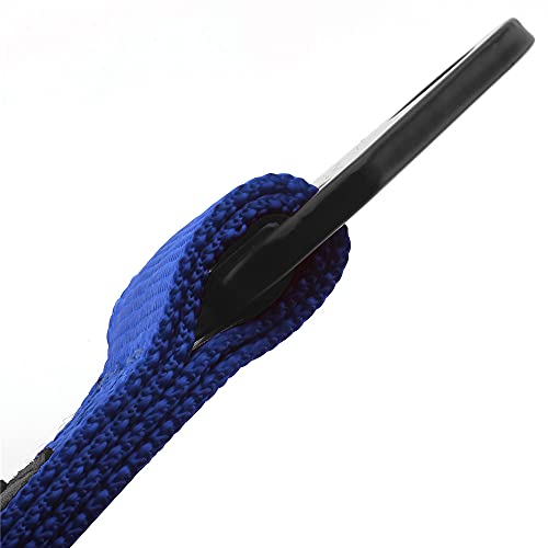RASTP Limit Strap, Premium Quad Wrap Limit Strap Car Hauler Axle Straps Truck Wrecker Wheel Tie Down Strap with 10,000 Lb Webbing Strength (10 Inch,Blue) - color: Blue, size: 10 Inch