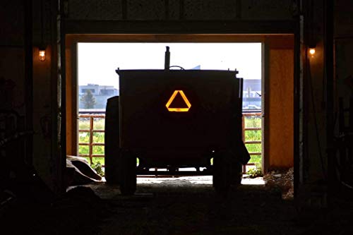Slow Moving Vehicle Safety Sign,Slow Moving Vehicle Triangle Sign,Plastic 14"x16" Engineering Grade Reflective for Golf Cart (Plastic) - color: Plastic