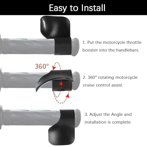 CYDZSW Motorcycle Cruise Control,Motorcycle Throttle Assist for 7/8" Handlebar,Throttle Palm Rest Lock Universal for Motorcycles,Scooters,Electric Bike