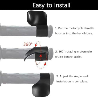 CYDZSW Motorcycle Cruise Control,Motorcycle Throttle Assist for 7/8" Handlebar,Throttle Palm Rest Lock Universal for Motorcycles,Scooters,Electric Bike