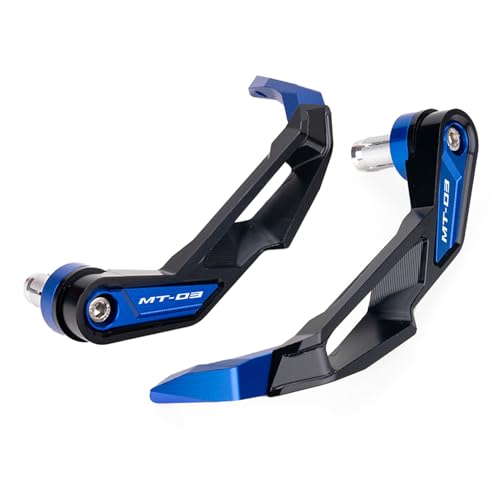 Compatible with MT07 MT09 SP MT03 MT 07 09 03 MT-07 MT-09 MT-03 Motorcycle CNC Handlebar Brake Clutch Levers Hand Guard Protector Accessories (Blue, MT03) - color: Blue, size: MT03