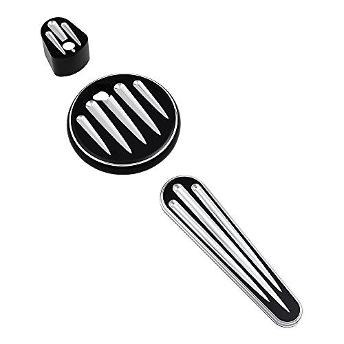 Front Rear Floorboards Footpeg Mount Brake Arm Kits Heel Toe Shift Levers Shifter Pegs Dash Accessory Pack Ignition Fuel Door Saddlebag Latch Cover Frame Grille Compatible with 09-13 Harley Touring