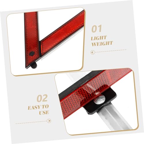CANIGHT 3pcs Car Emergency Tool Reflective Roadside Safety Triangle Warning Triangle Road