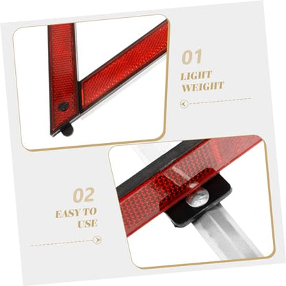 CANIGHT 3pcs Car Emergency Tool Reflective Roadside Safety Triangle Warning Triangle Road