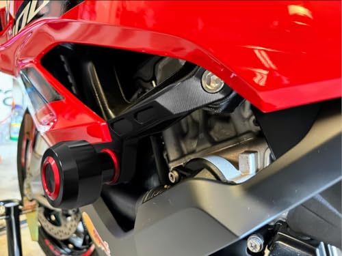 Motorcycle Frame Sliders Falling Protection CNC Compatible with S1000RR 2025 2024 2023 Crash Protector Pad Engine Fairing Guards S 1000 RR S1KRR S1000 RR S 1000RR S1000RR Accessories (Red) - color: red