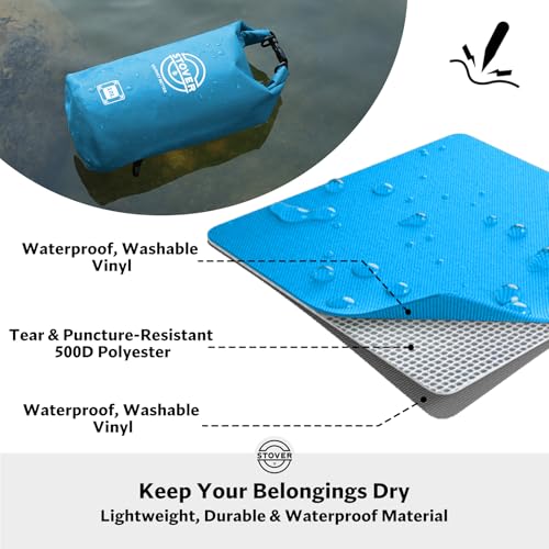 STOVER 5/10/25/30/40/55L Waterproof Dry Bag- Roll-Top Backpack w/Phone Case- Kayaking, Hiking, Camping, Boating- Men/Women - color: 10l Blue, size: 10L