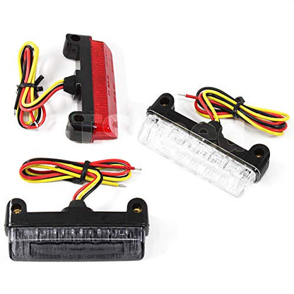 Mini Motorcycle LED Rear Taillight Lamp Indicator Brake Light, Red - color: Red