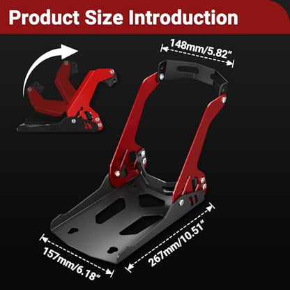 Electric Dirt Bike Wheel Chock MotorcycleTrailer Stand 1800 lb Universal for 8"-21" Ebike for CRF TTR KLX 110 PW CRF KX 50 85 Surron Sur ron Light Bee S/X LBX X260 TTR 125 90 230 Adjustable