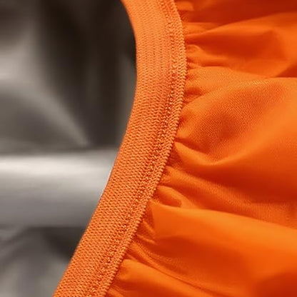 Waterproof Backpack Rain Cover with Reflective Straps - color: Orange