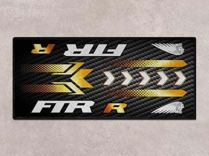 MPM Motorcycle Mat for FTR Carbon 1200 Washable Non-Slip Oil & Water Resistant Parking Pitmat for Garage, Showroom, Workshop Use | Size 2: 102 x 47/260 x 120 cm - size: 3'11" x 8'6" (Oblong)