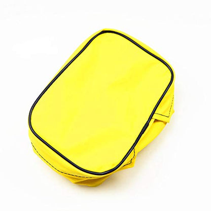 Universal Dirt Bike Off-road PU Leather Tool Bag Storage Tool For Motorcycle Honda Kawasaki Yamaha XR250 KLX250 DRZ 250 (Yellow) - color: Yellow