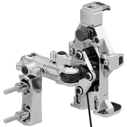 Tackform Aluminum Chrome Motorcycle Perch/Brake/Clutch Reservoir Adventure Phone Mount - Vibration Dampening and Wireless Charging | 3.5” Arm | Compatible with Harley-Davidson, Gold Wing, More - color: Chrome
