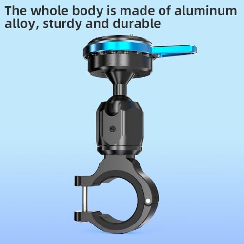 SOH Aluminum Handlebar Bike Pole Mount Motorcycle Handlebar Clamp Holder Mount Compatible with GoPro Hero 13/12/11/10/9, DJI Action 5 Pro/4/3 Cameras, AKASO and More Action Cameras