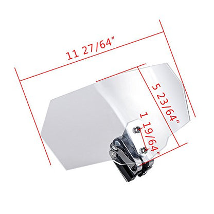 Astra Depot Universal Motorcycle Adjustable Extension Deflector Windscreen Windshield Spoiler