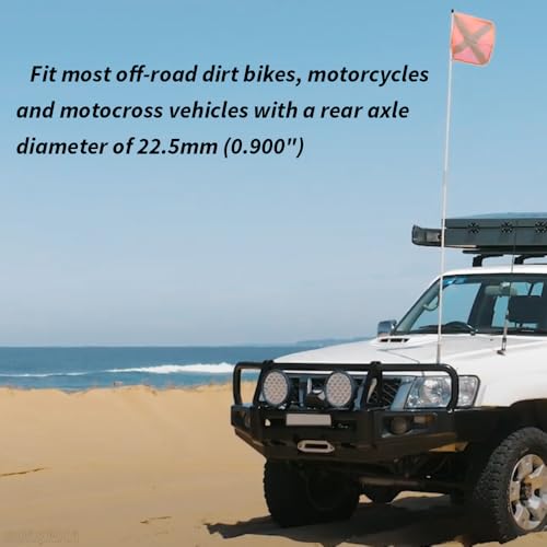 2 PCS Safety Flag Whip Rear Axle Mounting Bracket Fit for Motorcycle, Dirt Bike, Motocross, Off-Road, Dune Flag, 22.5mm Mounting Diameter