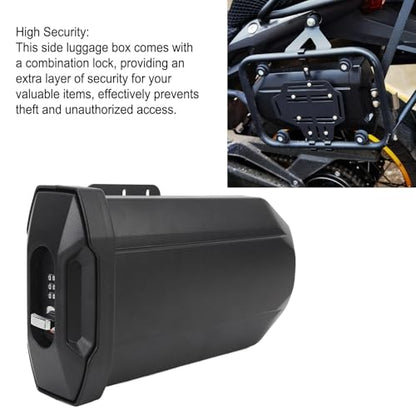 3.8L Motorcycle Side Tool Box, Combination Lock, High Capacity for R1300GS, R1200GS, R1250GS with Mounting Bracket, Rear Seat Luggage Box