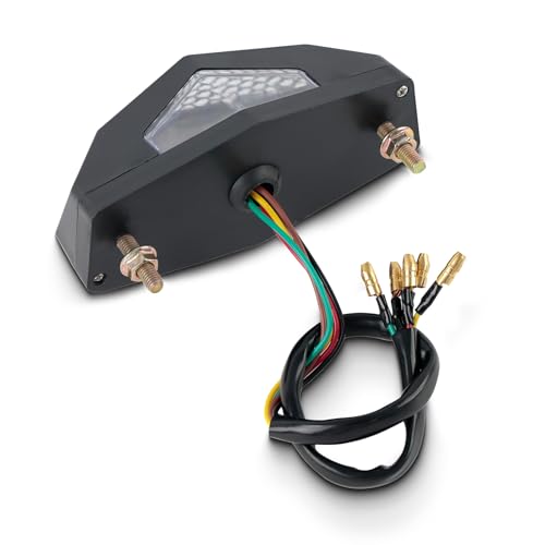 12V Motorcycle LED Rear Tail Turn Signal Light Brake Stop Light Compatible with Honda motorcycles street bikes, scooters,ATVs