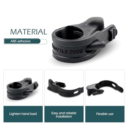 2 PCS Motorcycle Cruise Control Grip, Throttle Modification Assist Grip for Precision Labor Saving Control, Handlebar Rocker Rest, Universal Rocker Stopper for Most Motorcycles (Black)