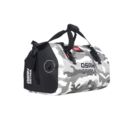 Waterproof Duffel& Luggage Bag - Motorcycle Dry Bag Tail Saddle Bags with Roll Top Closure,Large Storage Space,for Camping, Kayaking, Fishing & Traveling(Sky, 40L) - color: Sky, size: 40L