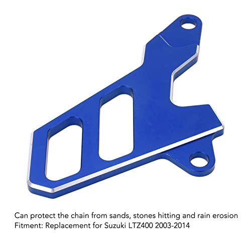 Front Sprocket Guard Fydun Motorcycle Front Sprocket Chain Protector Front Engine Sprocket Cover for LTZ400 2003‑2014(Blue)