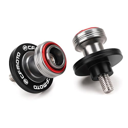 Compatible with CFMOTO Ibex450 Ibex800 300SS 450SS 450NK 450CLC 675SS 675NK 750SS 800NK Motorcycle CNC Swingarm Spools Sliders Stand Screw Paddock Bobbins (Red) - color: Red