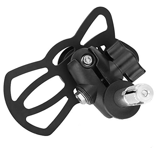 Motorcycle Phone Mount, Stem Yoke Navigation Bracket Holder for Mobile Phones, 16mm-19mm Hole Fitment with Adjustable, Secure Elastic Straps for Riding