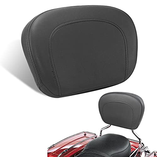 Black Passenger Backrest Pad, Sissy Bar Pad for Harley Touring Electra Glide/Road Glide/Road King/Street Glide/Trike Freewheeler FLRT Models, for Standard Height/Tall Touring sissy bar uprights