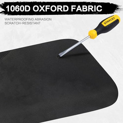 Rhino 700 Seat Covers with Headrest Covers - Waterproof PU Coatin Compatible with Rhino 700 660 450 2004-2021,Black UTV Seat Cover