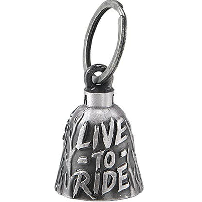 Dream Apparel Motorcycle Bell Guardian Angel Drive Away Gremlin, Biker Bell for Men Women Rider Riding, Good Luck Gift - color: Eagle & Live to Ride