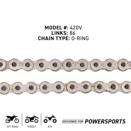 NICHE Drive Sprocket Chain Combo for Honda XR70R Front 15 Rear 36 Tooth 420V O-Ring 86 Links - size: O-Ring Chain