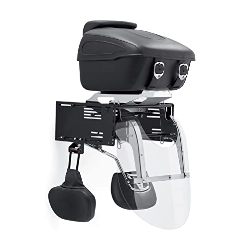 XMT-MOTO Black Wall Mount Storage Rack Fit for Harley Tour Trunk Electra Street Road Glide