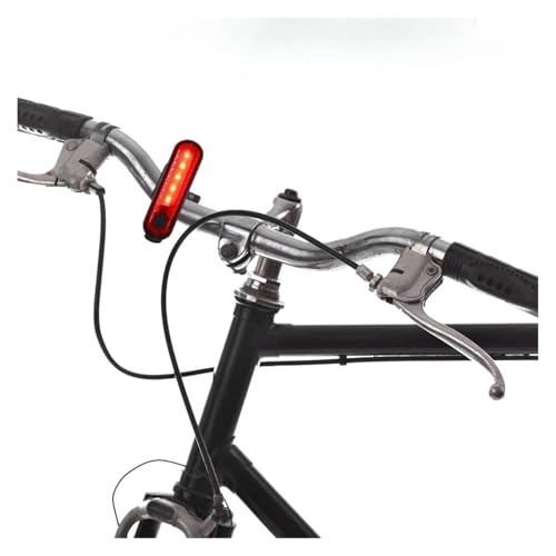 Bike Rear Tail Light USB Rechargeable White Red LED Bright Bicycle Taillights Safety Warning Helmet Lights Cycling Accessories Tails Brakes Lights - color: White 1pc