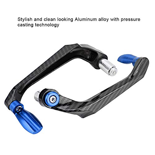 Motorcycle Lever Guards, 7/8 inch Universal Aluminum Alloy Motorcycle Handlebar Brake Protector (Blue)