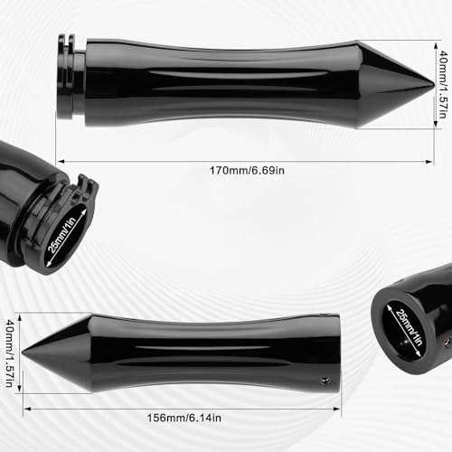 Motorcycle Hand Grips 1 Inch 25MM Handlebar Grip Throttle Non-Slip Universal Compatible with Harley Davidson Dyna Sportster 883 Road King Electra Glide Street Glide - color: Black-B