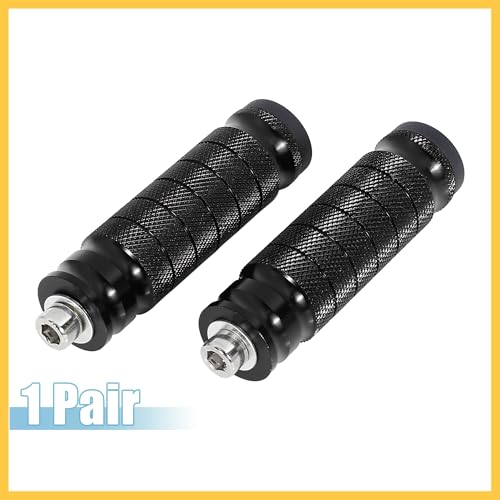 1 Pair 6mm Aluminum Aolly Motorcycle Rearset Rear Set Footrest Footpeg Foot Rest Peg Motorbike Cycling Black Auto Replacement Parts