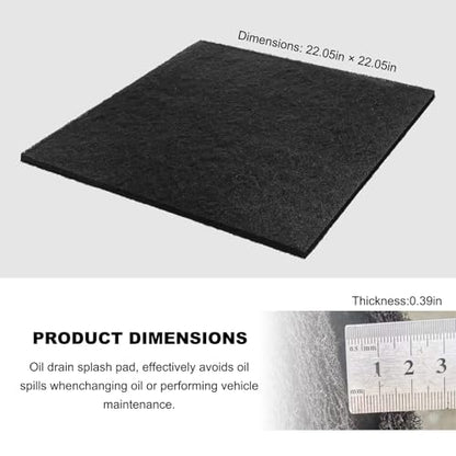 Oil Drain Splash Pad, 22" Square No Splatter Pad for Transmission Drain Pan, Heat-Resistant Oil Change Mats for Automotive Technicians & Mechanics, Car Accessories - color: 1 PCS