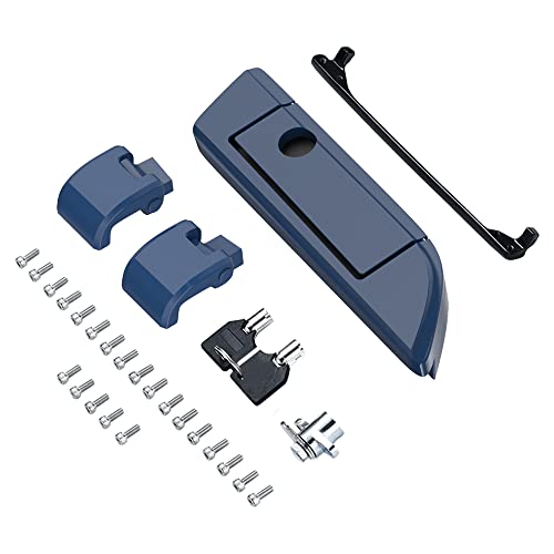 Moto Onfire Billiard Blue Harley Tour Pack Latches Hinges Fit for AB Harley/Davidson Touring Razor Chopped King Tour Pak - color: Billiard Blue